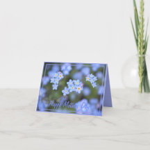 Beautiful Forget-me-not flowers Mothers Day Card