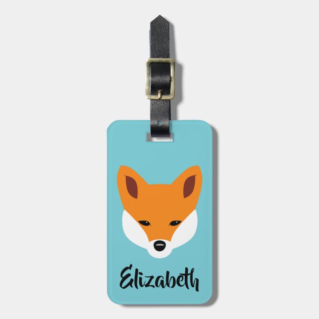 Beautiful Fox Luggage Tag (Front Vertical)