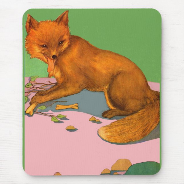 beautiful fox mouse pad (Front)