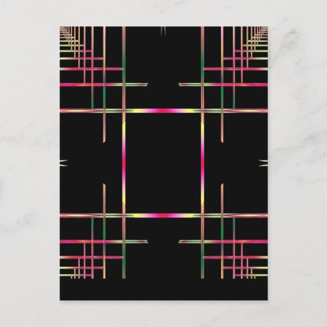 Beautiful Fractal Pattern Postcard (Front)