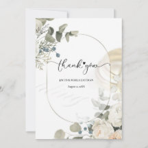 Beautiful frame, modern thank you ,Flat Thank