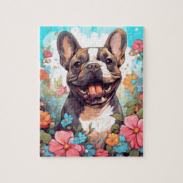 Beautiful French Bulldog Dog Jigsaw Puzzle (Vertical)