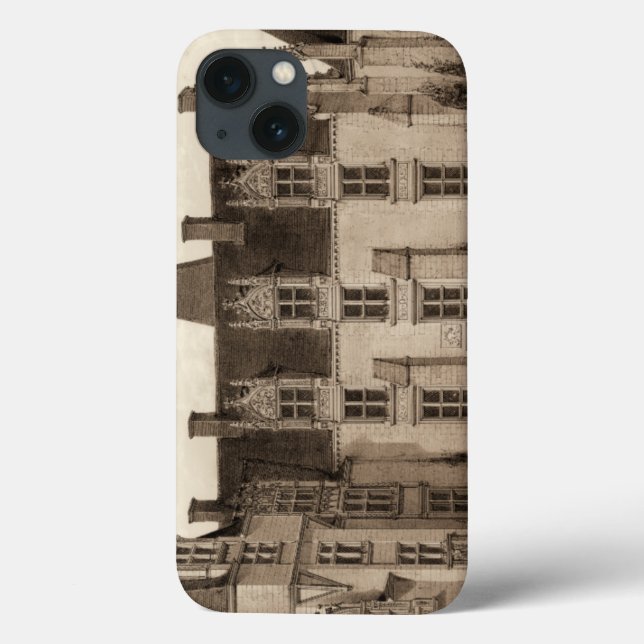 Beautiful French Chateau in Sepia Tones Case-Mate iPhone Case (Back)