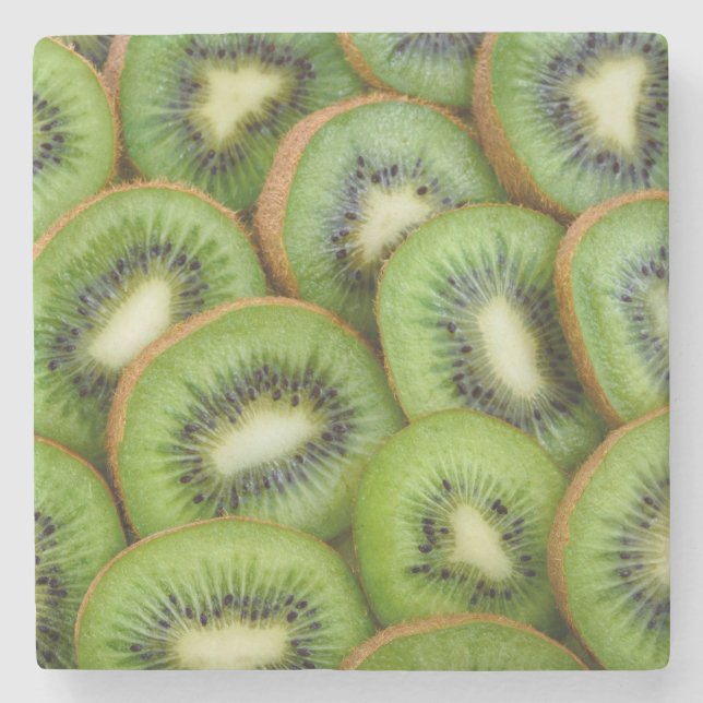 Beautiful Fresh KiWi Ready to Eat Stone Coaster (Front)