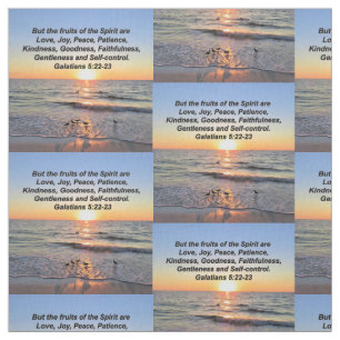 BEAUTIFUL FRUIT OF THE SPIRIT SERENITY SUNRISE FABRIC