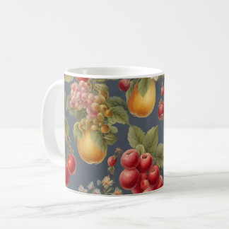 Beautiful Fruits and Flowers. French Style Coffee Mug