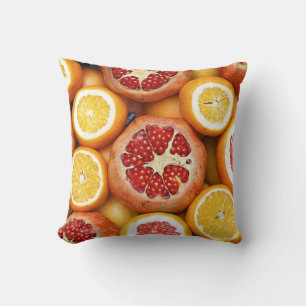 Beautiful Fruits And Vegetables Cushion