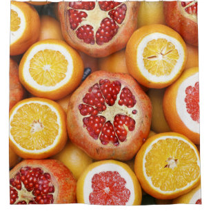 Beautiful Fruits And Vegetables Shower Curtain