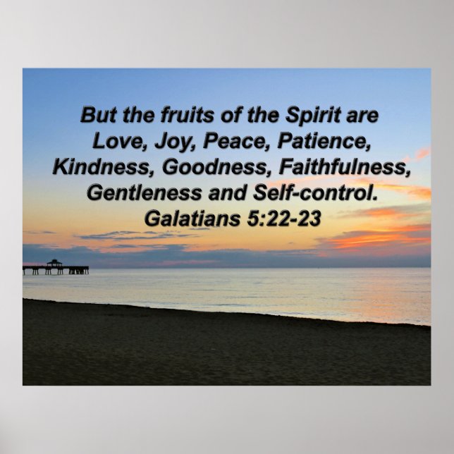 BEAUTIFUL FRUITS OF THE SPIRIT POSTER (Front)