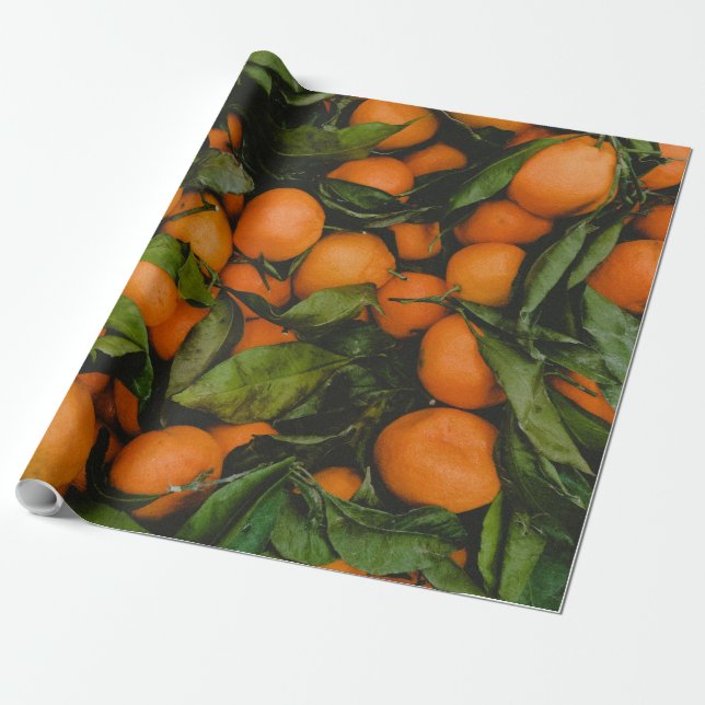 Beautiful Fruits Wrapping Paper (Unrolled)