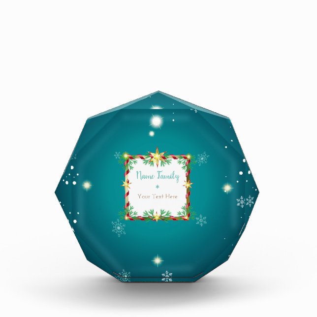 Beautiful Funny Design with Winter Holiday Santa Photo Block (Front)