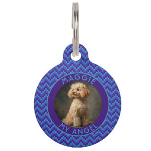 Beautiful Fur Parent Gift Herringbone Pet Tag