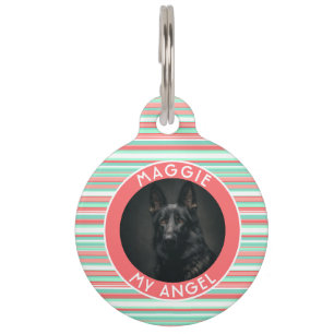 Beautiful Fur Parent Gift Stripes Pet Tag
