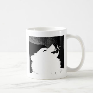 Beautiful furry Samoyed white dog Coffee Mug