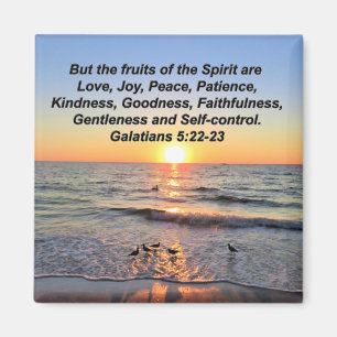 BEAUTIFUL GALATIANS 5 SUNRISE MAGNET