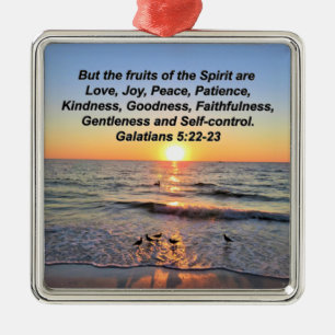 BEAUTIFUL GALATIANS 5 SUNRISE METAL ORNAMENT