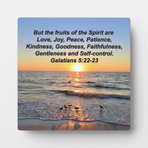 BEAUTIFUL GALATIANS 5 SUNRISE PLAQUE