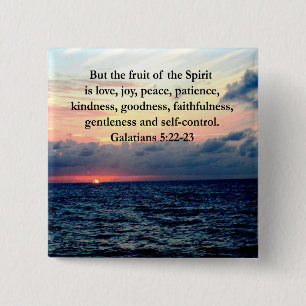 BEAUTIFUL GALATIANS FRUITS OF THE SPIRIT 15 CM SQUARE BADGE