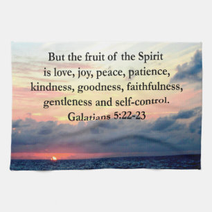 BEAUTIFUL GALATIANS FRUITS OF THE SPIRIT TEA TOWEL