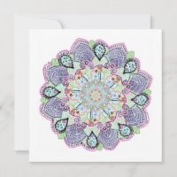 Beautiful Garden Doily Mandala Art