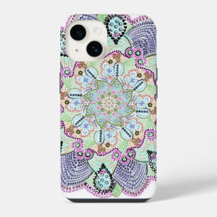 Beautiful Garden Doily Mandala Art iPhone 14 Case