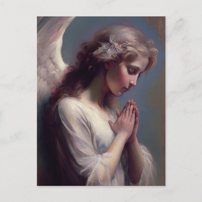 Beautiful Garden Fairy Angel Postcard (Front)