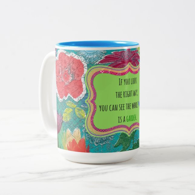Beautiful Garden Mug (Front Left)