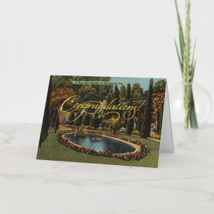 Beautiful Garden Savannah GA Postcard Art Greeting