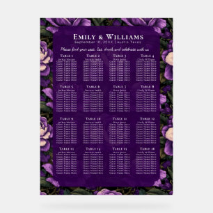 Beautiful Gardenias Accent Modern Wedding Acrylic Sign