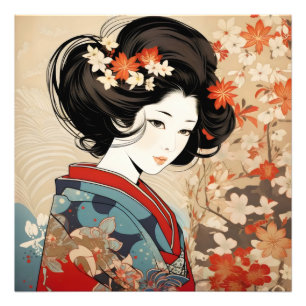 Beautiful Geisha Japanese Culture Photo Print