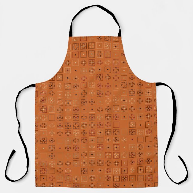 Beautiful geometric pattern design abstract, art apron (Front)
