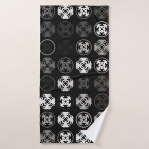 Beautiful geometric pattern design abstract, art,  bath towel