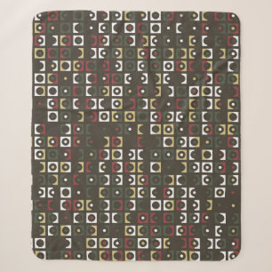 Beautiful geometric pattern design abstract, art, sherpa blanket