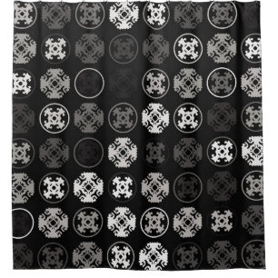 Beautiful geometric pattern design abstract, art, shower curtain