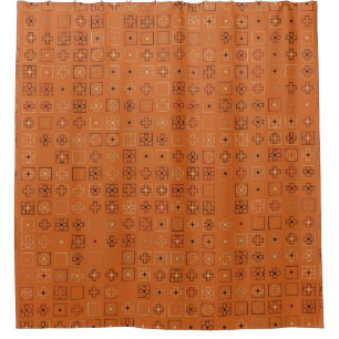 Beautiful geometric pattern design abstract, art,  shower curtain