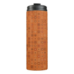 Beautiful geometric pattern design abstract, art,  thermal tumbler