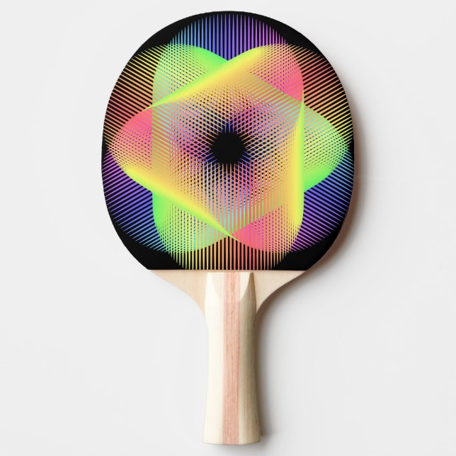 Beautiful geometric pattern  hikari22 ping pong paddle (Front)