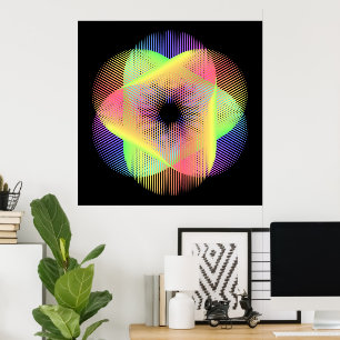 Beautiful geometric pattern  hikari22 poster
