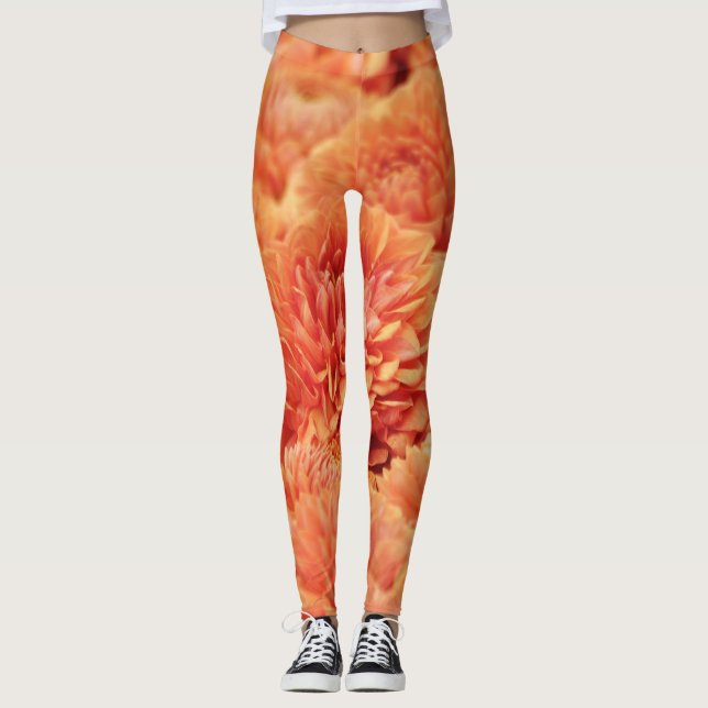 Beautiful gerbera leggings (Front)