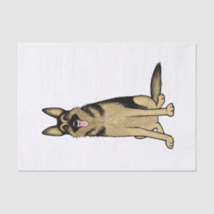 Beautiful German Shepherd Dog   Original Pet Art Tissue Paper