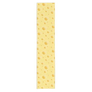 Beautiful Giant Swiss Cheese Short Table Runner