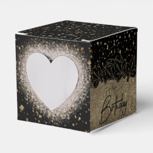 Beautiful gift box with heart for fulfillment