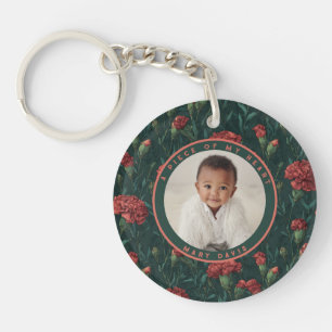 Beautiful Gifts For Mum Custom Carnation Key Ring