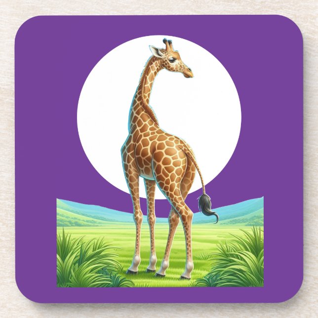 beautiful giraffe coaster (Front)