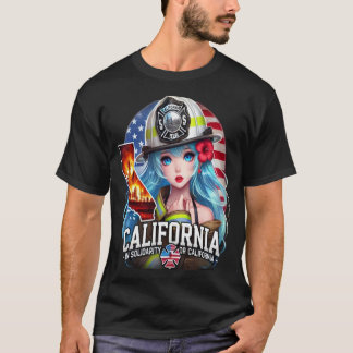 BEAUTIFUL GIRL ANIME IN SOLIDARITY WITH THE ANGELS T-Shirt