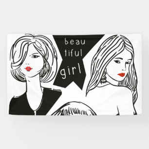 beautiful girl banner