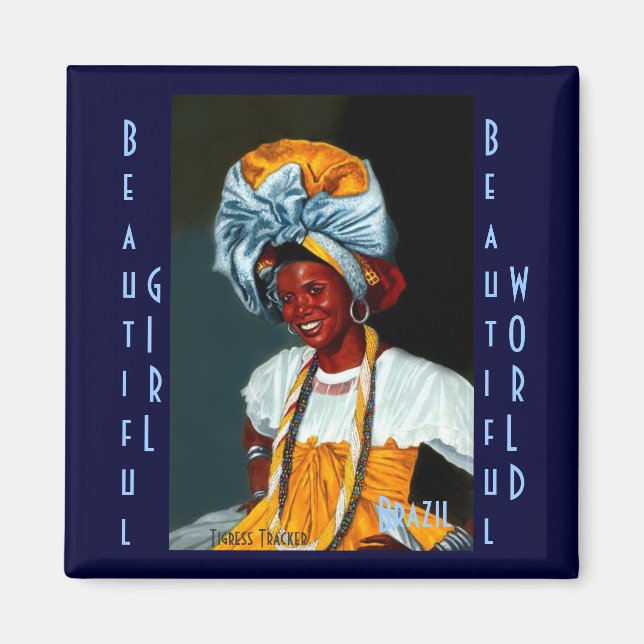 Beautiful Girl, Beautiful World Magnet (Front)