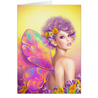 Beautiful girl fairy butterfly