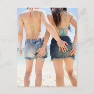 Beautiful girl friends postcard