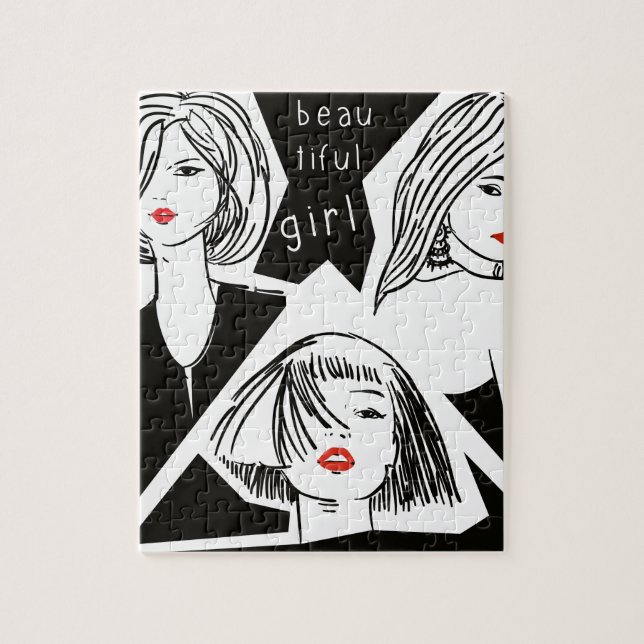 beautiful girl jigsaw puzzle (Vertical)